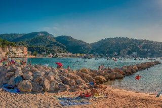 La plage du port de Soller